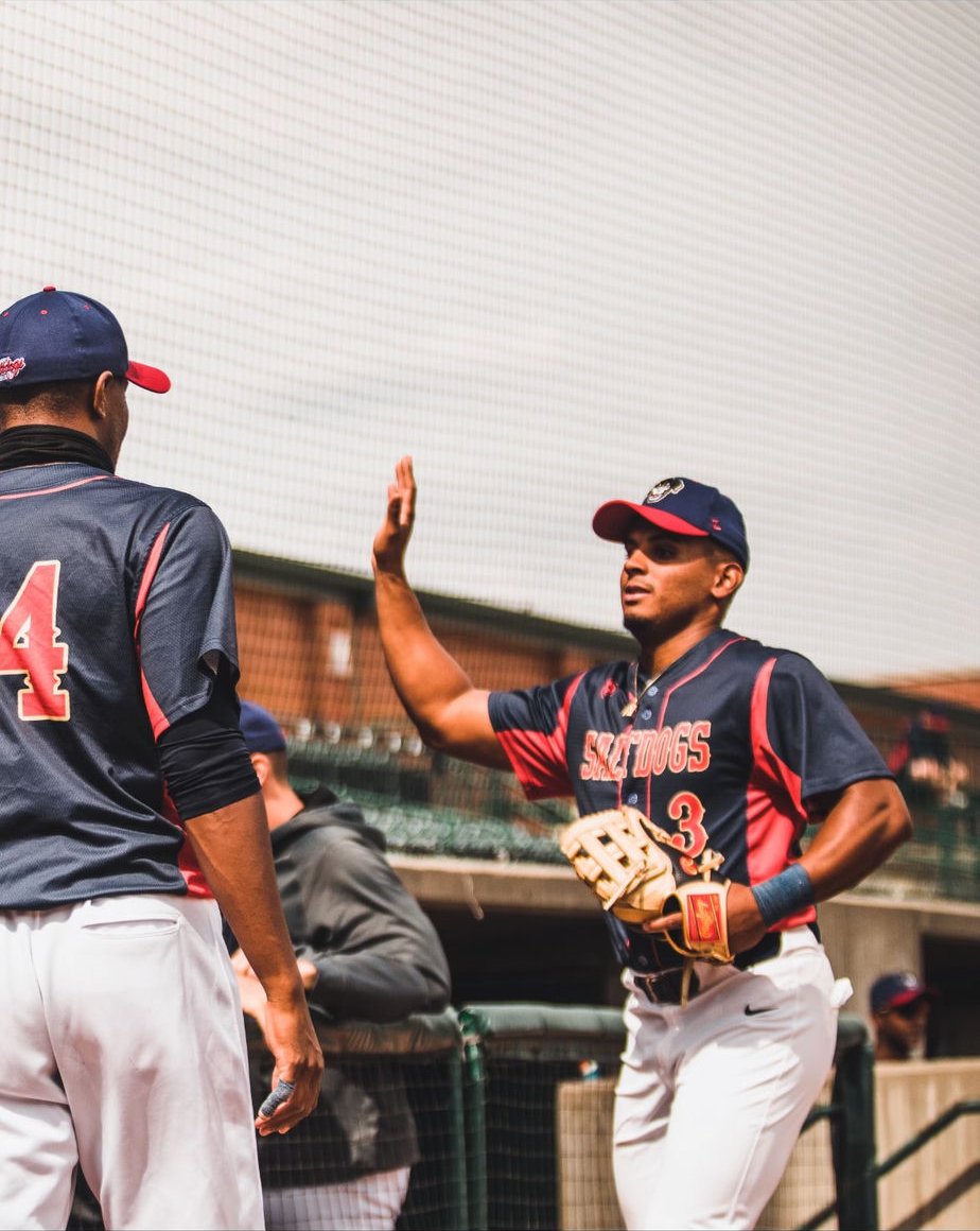 Omar in the dugout